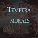 Tempera wall painting